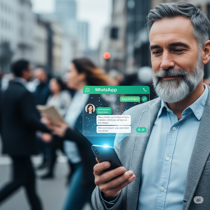 Cliente recibiendo atención inmediata a través de un chatbot.