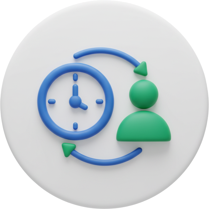 Icono representativo de la psicología de la espera y la experiencia del cliente en sistemas de turnos