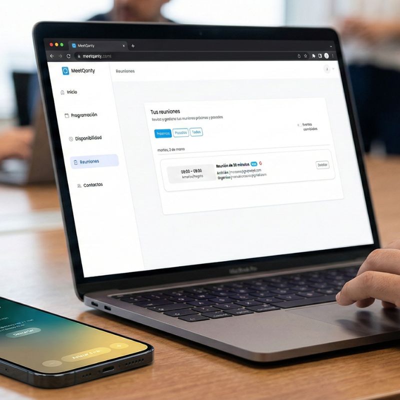 Global executive saving time with the appointment scheduling platform